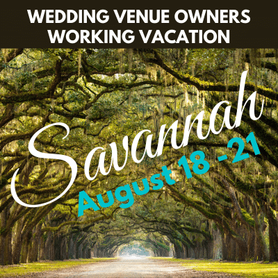 Savannah Wedding Venue Owners Working Vacation