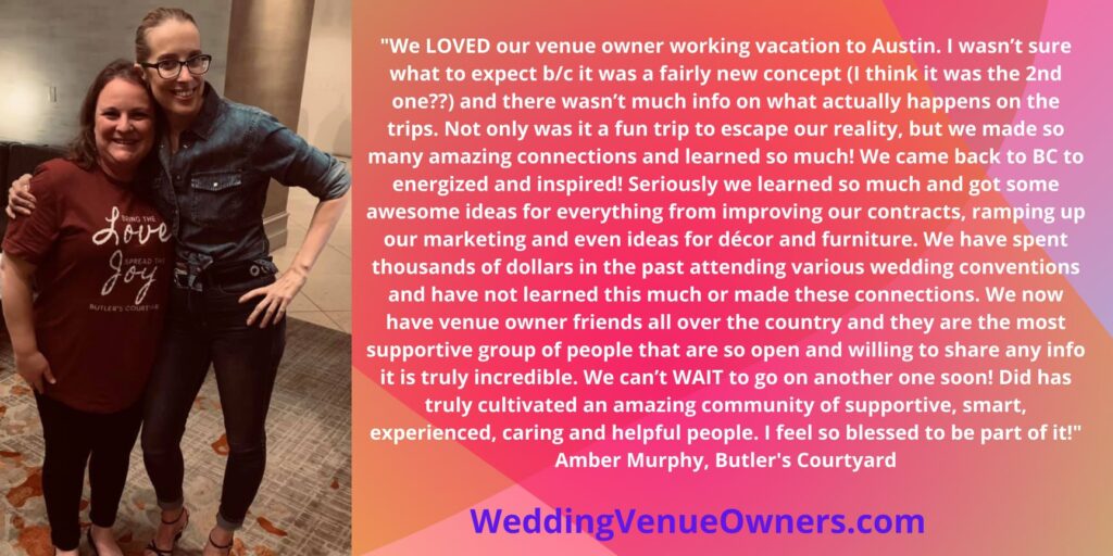 Wedding Venue Owners Education, wedding venue coach, wedding business education, wedding venue success, wedding venue coach