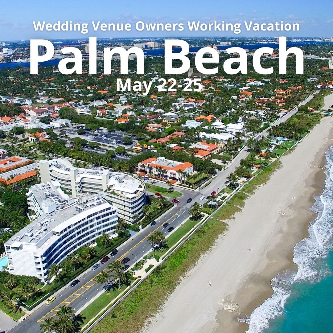 wedding venue owners working vacation to