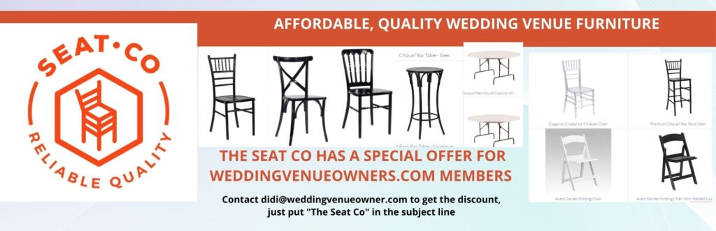 TheSeatCo.com Wedding Venue Chairs, Wedding Venue Furniture and accessories