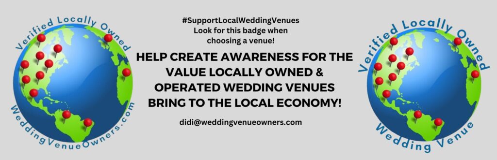 Locally owned wedding venue, locally owned & operated, Wedding Venue Education, Wedding Venue Mentor, Wedding Venue Leadership, Wedding Venue Consulting, Wedding Venue Coach, Didi Russell, Wedding Venue Expert