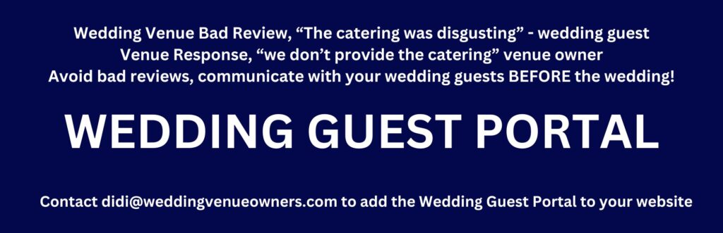 Wedding Guest Portal, wedding venue education, wedding website traffic, wedding venue SEO