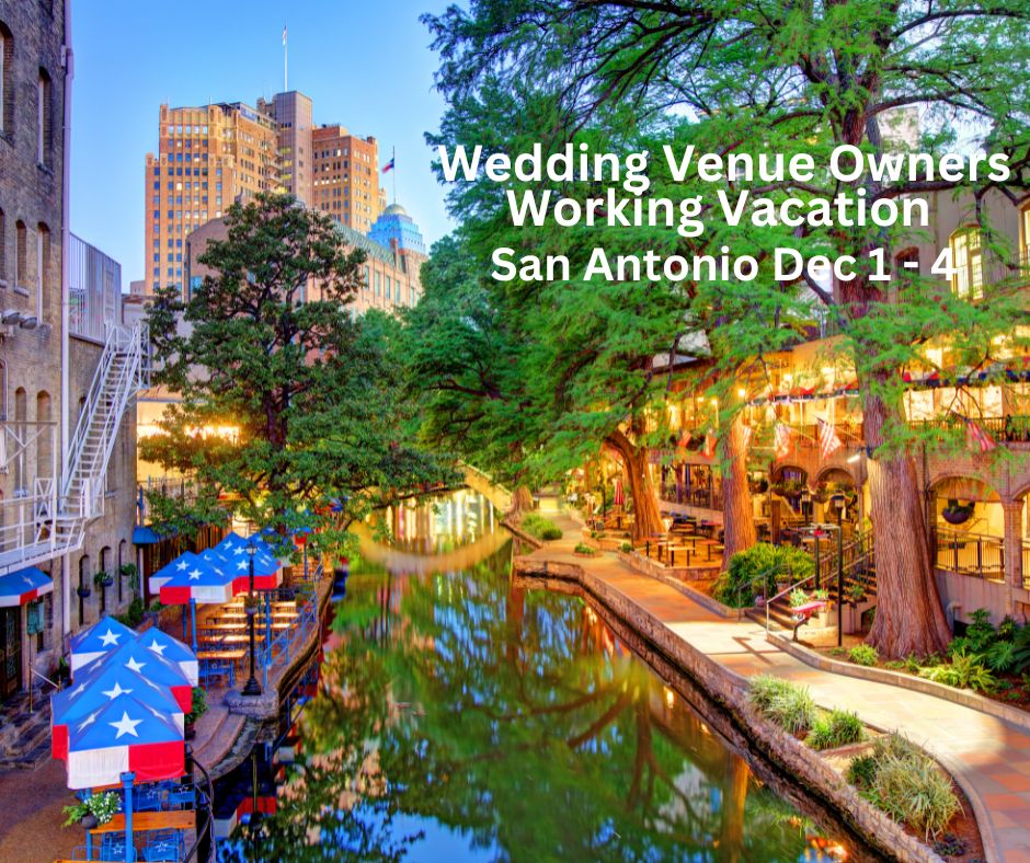 Wedding Venue Education, Wedding Venue Owners Working Vacation, wedding venue consulting, wedding venue coaching, San Antonio, Austin, Hill Country, Texas, 100 Blog Topics For Wedding Venue Owners