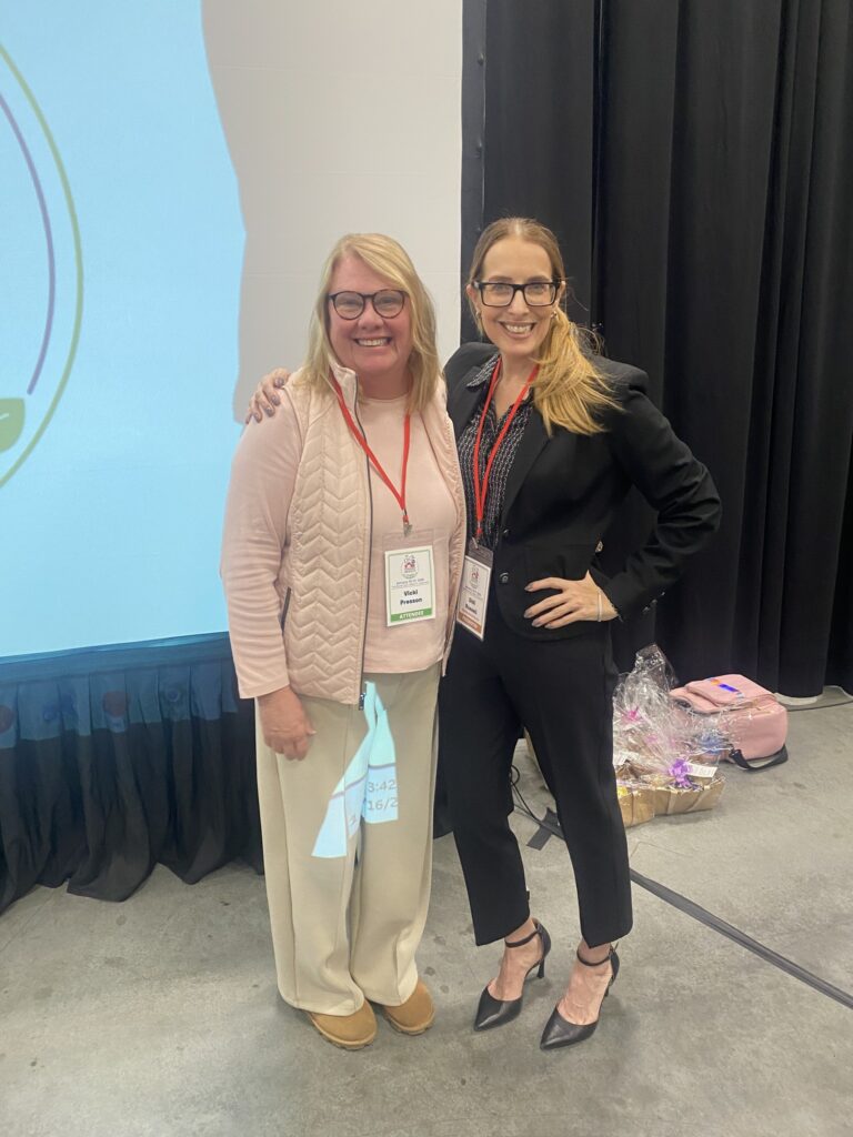 Vicki, owner of Homestead 32 & Didi Russell pose for a photo at the Pick Tennessee agritourism conference. 