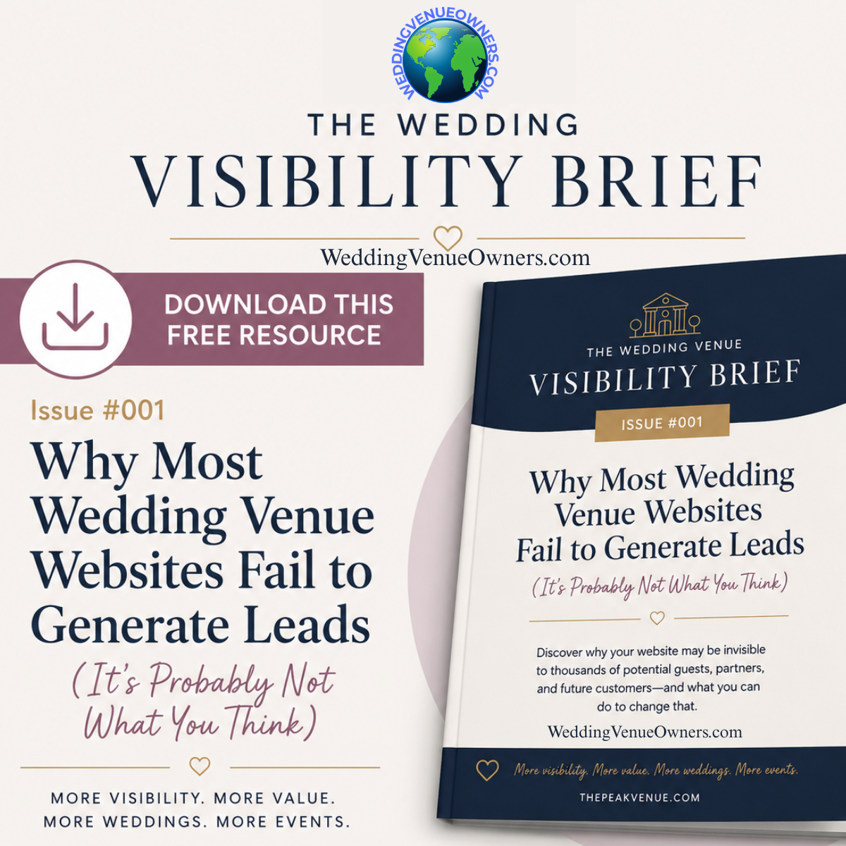 Download This Free ResourceThe Wedding Venue Visibility Brief Issue 001Why Most Wedding Venue Websites Are Invisible