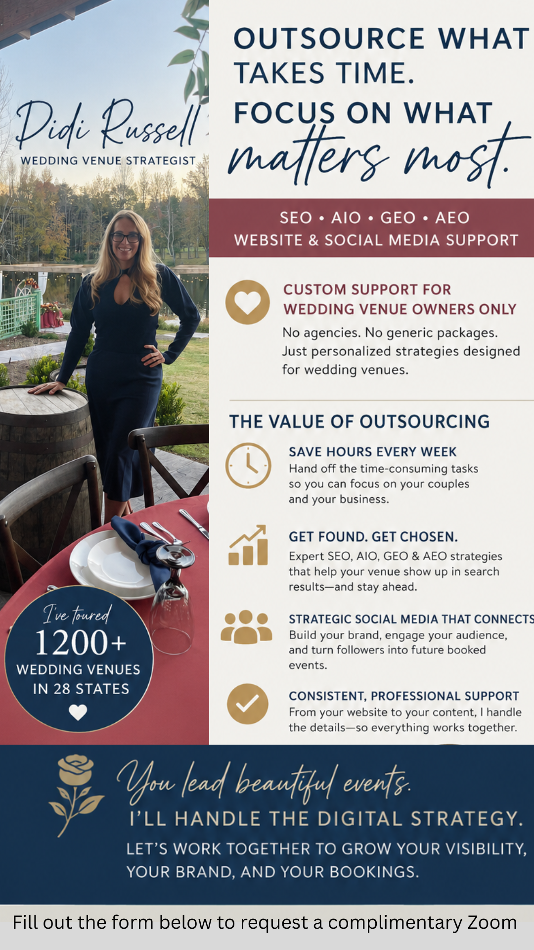 Why Working With a Wedding Venue Marketing Specialist Matters Didi Russel wedding venue consultant