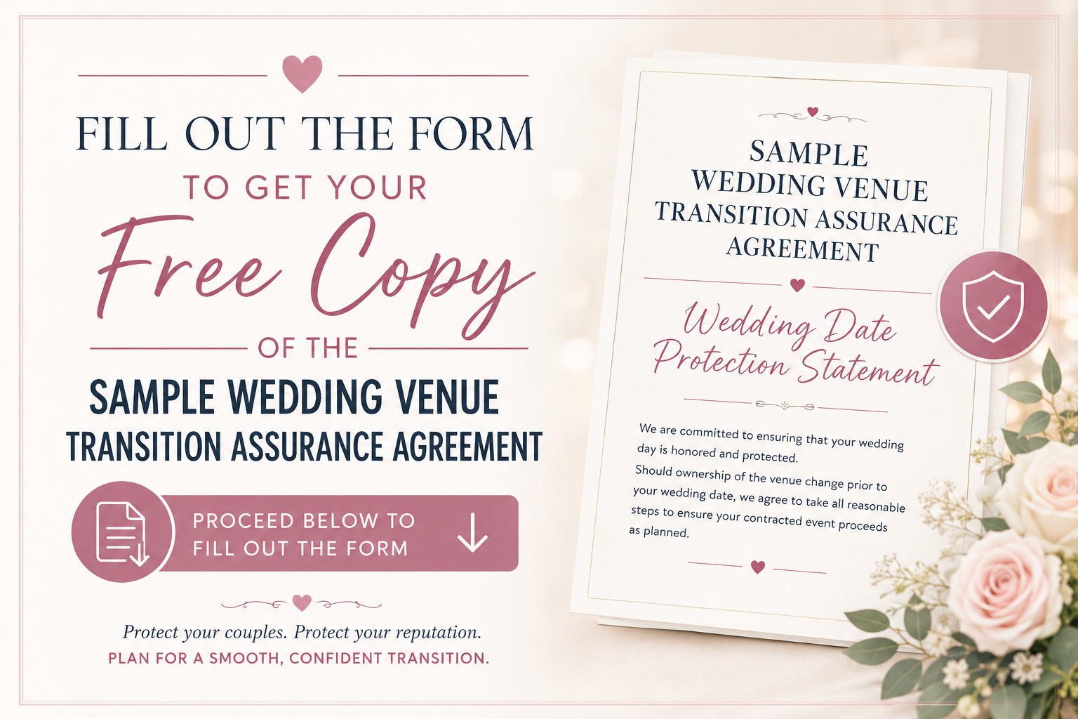 Sample Wedding Venue Transition Assurance AgreementWedding Date Protection Statement
