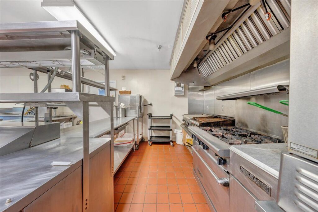 This wedding venue for sale in Virginia offers a commercial kitchen, a rare find at a wedding venue.