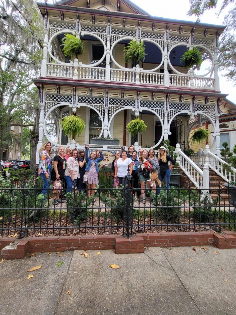 The Wedding Venue Owners Working Vacation to Savannah, our wedding venue tour stopped by the world famous Gingerbread House