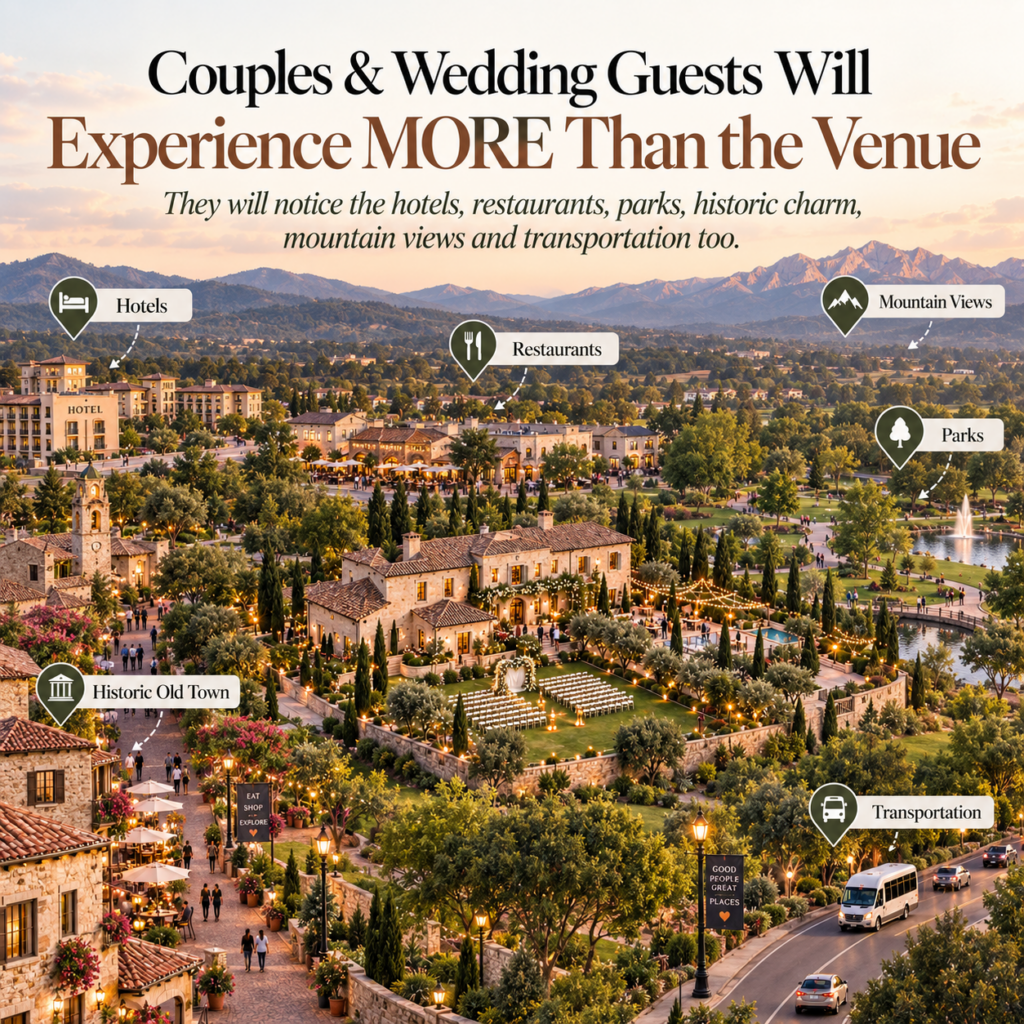 Destination wedding weekend venue planning with accommodations, transportation and local experiences for wedding guests