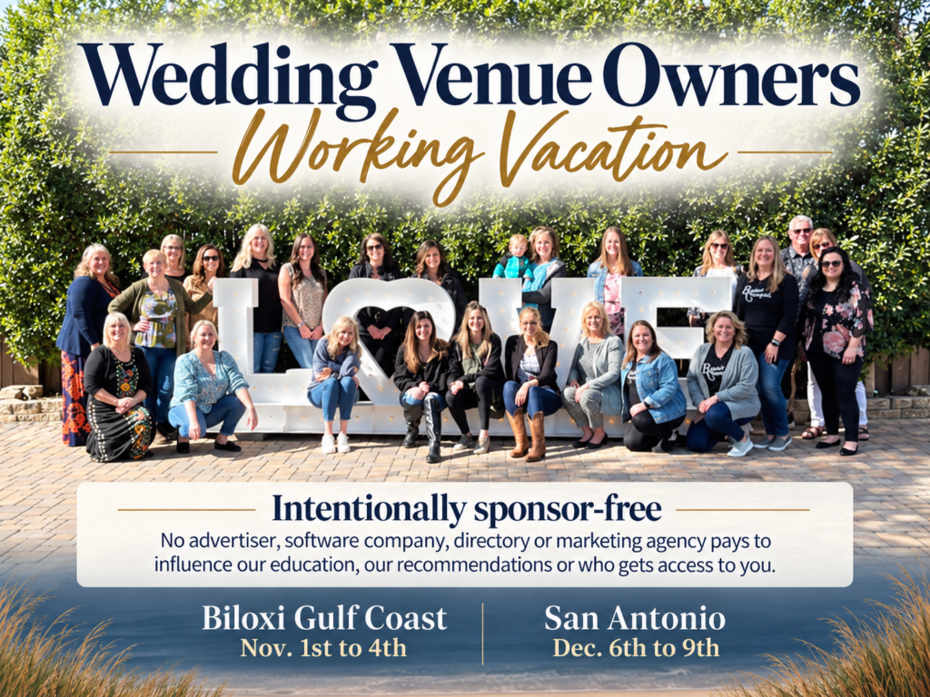 Wedding Venue Owners Working Vacation to Biloxi or San Antonio